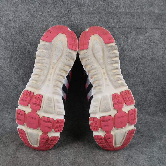 Adidas Shoes Womens 8 Athletic Trainers Running Casual Pink Black Sneaker Falcon - Picture 10 of 11